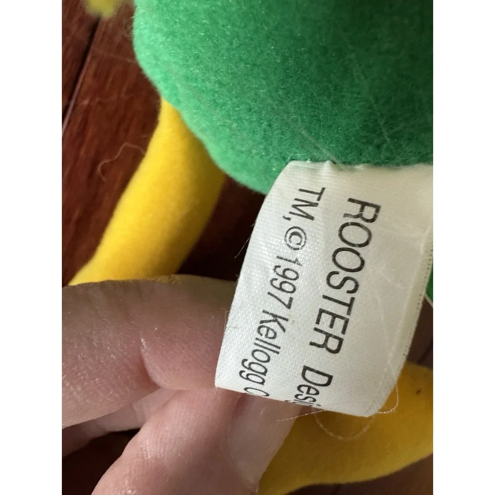 1997 Kellogg's Bean Bag Breakfast Bunch Plush Cornelius Rooster Cornflakes